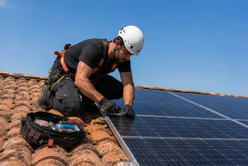 Maintenance et monitoring de panneaux solaires à Donneville